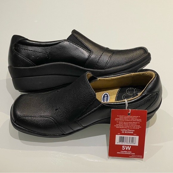 *NEW* Leather Dr. Scholl's Bonnie Casual Black Slip-On Woman’s Loafers - Picture 6 of 12